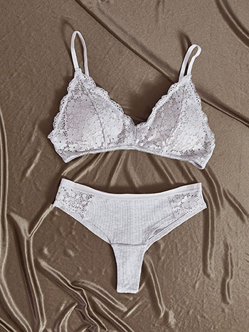 Σετ εσωρούχων ριπ με δαντέλα WT9833.0323+2