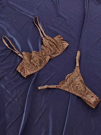 Σετ εσωρούχων με σατέν λεπτομέρειες WT9833.0509+2