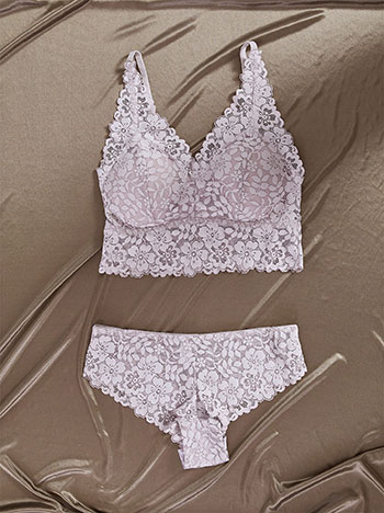 Σετ εσωρούχων απο δαντέλα WT9833.0555+3