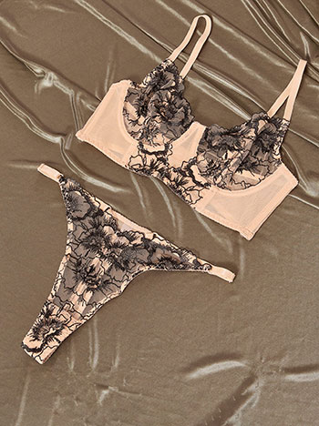 Σετ εσωρούχων με δαντέλα WT9833.0578+2