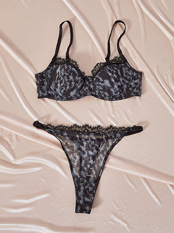 Σετ εσωρούχων με λεπτομέρειες δαντέλας WT9833.0596+4