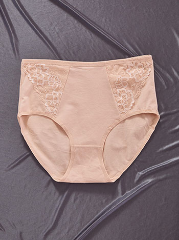 Σλιπ μονόχρωμο με δαντέλα WT9833.A125+3