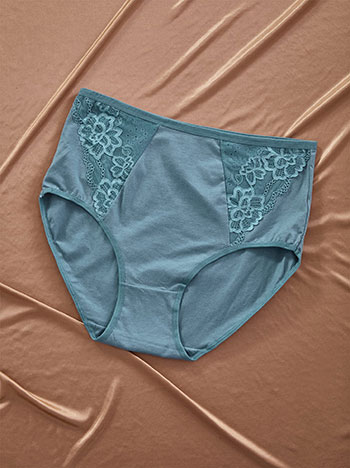 Σλιπ μονόχρωμο με δαντέλα WT9833.A125+5