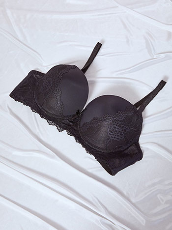 Σουτιέν μονόχρωμο με δαντέλα WT9833.A293+2