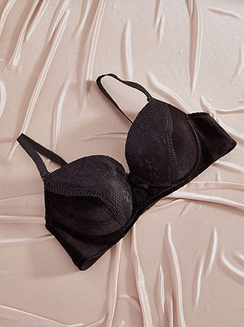 Σουτιέν βελούδινο με δαντέλα WT9833.A313+1