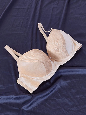 Σουτιέν βελούδινο με δαντέλα WT9833.A313+2
