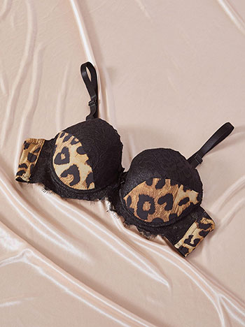Σουτιέν λεοπάρ με δαντέλα WT9833.A344+1