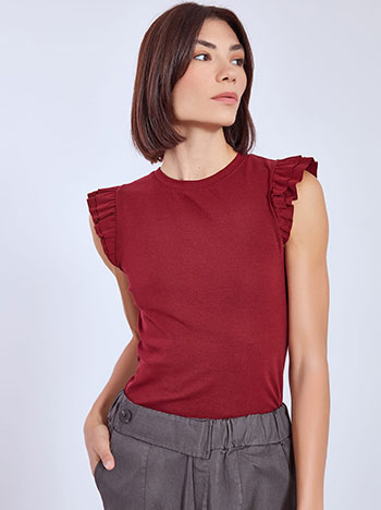 Μπλούζα με βολάν WT9844.4182+7