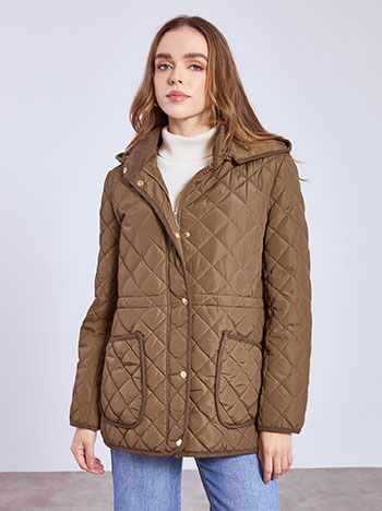 Μπουφάν καπιτονέ με τσέπες WT9844.6016+2