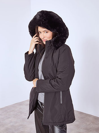 Μπουφάν με αποσπώμενη κουκούλα WT9844.6017+1