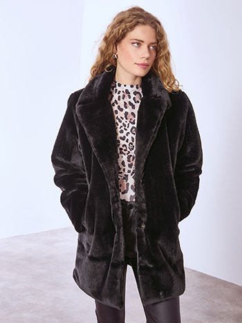 Γούνα μονόχρωμη με γιακά WT9844.7673+1