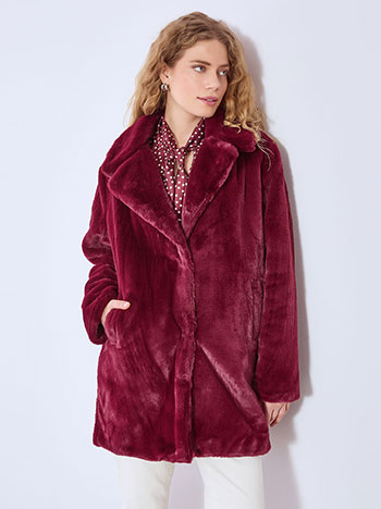 Γούνα μονόχρωμη με γιακά WT9844.7673+3