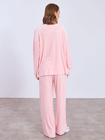 Celestino Σετ βελούδινη μπλούζα και παντελόνα WT9856.0669+6