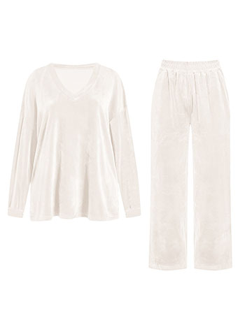 Σετ βελούδινη μπλούζα και παντελόνα WT9856.0669+3 φωτογραφία