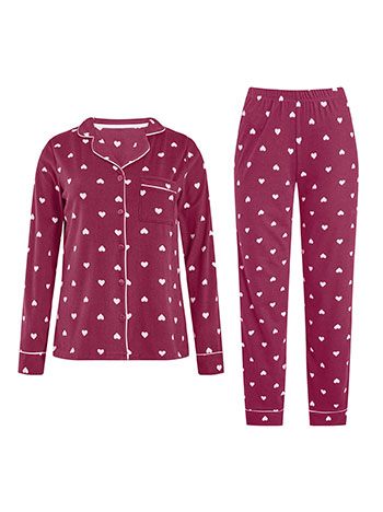 Σετ πιτζάμας με καρδιές WT9858.0009+3 φωτογραφία