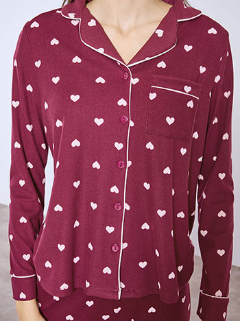 Σετ πιτζάμας με καρδιές WT9858.0009+3 φωτογραφία