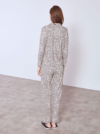 Σετ πιτζάμας με animal print WT9858.0011+2 φωτογραφία