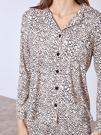 Σετ πιτζάμας με animal print WT9858.0011+2 φωτογραφία