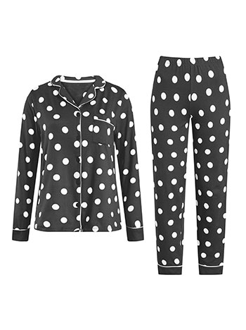 Σετ πιτζάμας πουά WT9858.0153+1 φωτογραφία