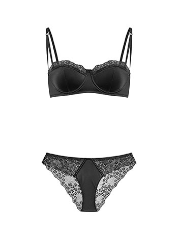 Σετ εσωρούχων σατέν με δαντέλα WT9932.0619+1 φωτογραφία