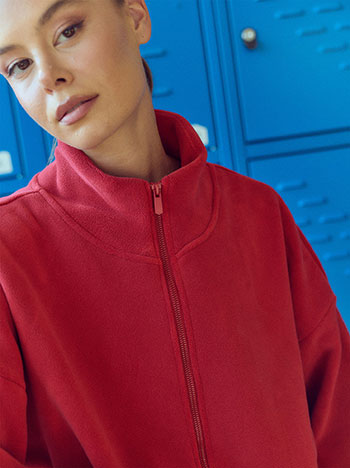 Ζακέτα fleece μακριά WU1019.5218+4