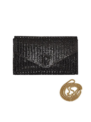 Τσαντάκι φάκελος με strass WU1019.A701+1