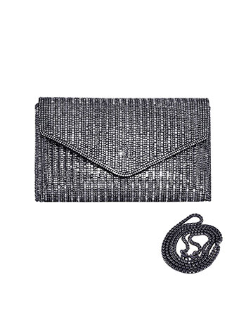 Τσαντάκι φάκελος με strass WU1019.A701+3