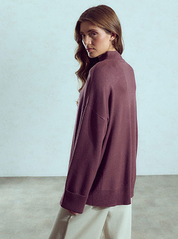 Πουλόβερ oversized ασύμμετρο WU1041.4018+3