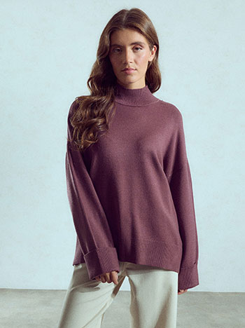 Πουλόβερ oversized ασύμμετρο WU1041.4018+3