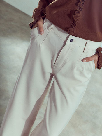 Τζιν ψηλόμεσο wide leg WU1047.1142+4