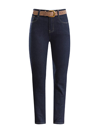 Τζιν mom fit με αποσπώμενη ζώνη WU1628.1042+1