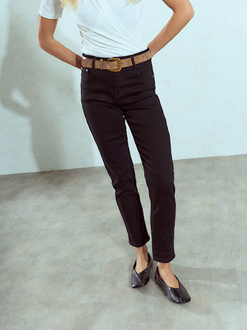 Celestino Τζιν Μονόχρωμο με Ζώνη Wu1628 1043+1 Παντελόνια Jeans Γυναικεία Ρούχα Μόδα