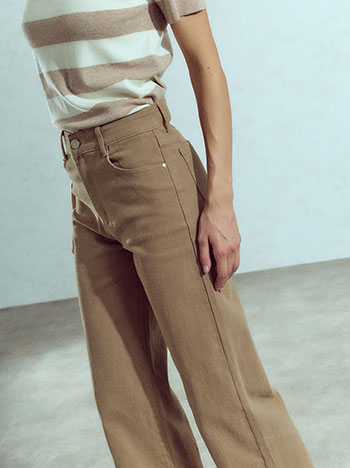 Τζιν ψηλόμεσο wide leg WU1628.1100+4