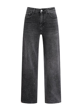 Τζιν wide leg με strass WU1628.1133+2