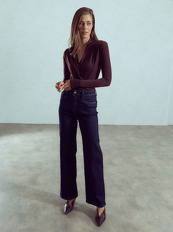 Τζιν wide-leg με βαμβάκι WU1628.1560+1