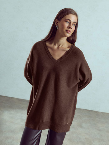 Πουλόβερ μακρύ oversized WU1738.4096+3