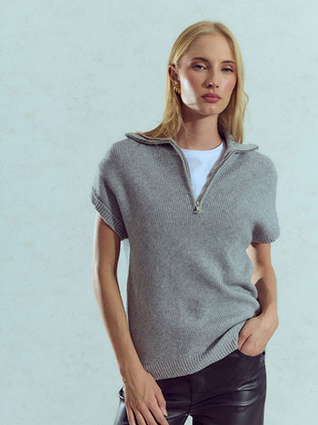 Πουλόβερ με φερμουάρ WU1738.4311+2