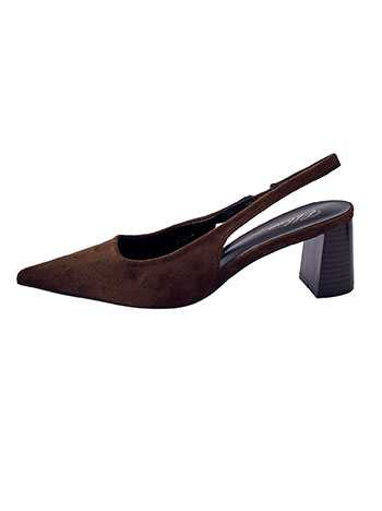 Γόβες slingback με σουέντ όψη WU1760.A750+2
