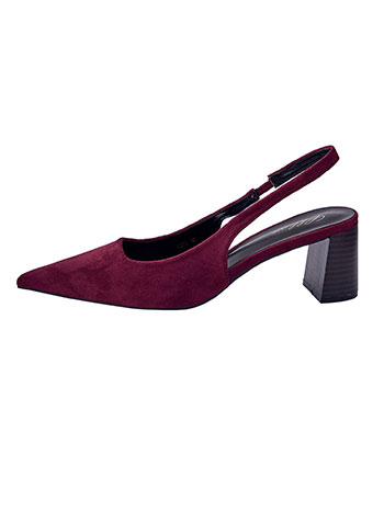 Γόβες slingback με σουέντ όψη WU1760.A750+3