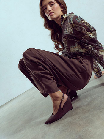 Slingback γόβες με ενιαίο πάτο WU1760.A752+2