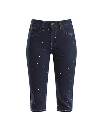 Τζιν κάπρι με strass WU1796.1068+1