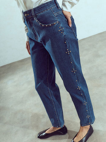 Τζιν mom fit με τρουκς WU1796.1753+2