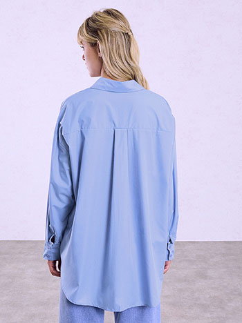 Πουκάμισο oversized ασύμμετρο WU7572.3545+4