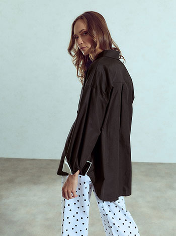 Πουκάμισο oversized ασύμμετρο WU7572.3545+3