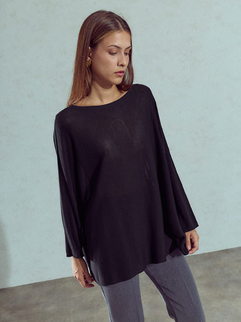 Πουλόβερ μονόχρωμο oversized WU7587.4272+1