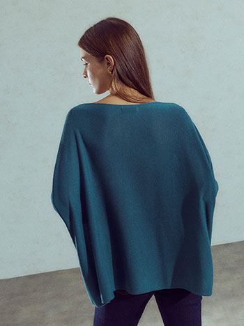 Πουλόβερ μονόχρωμο oversized WU7587.4272+5