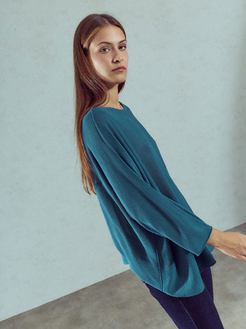 Πουλόβερ μονόχρωμο oversized WU7587.4272+5