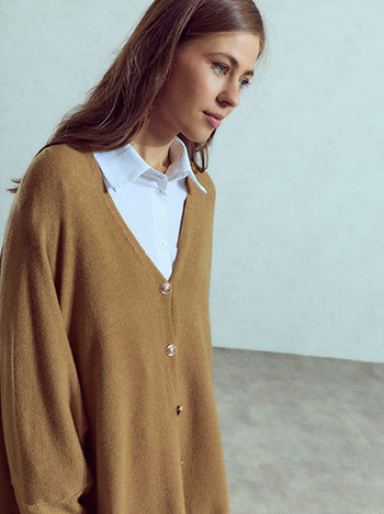 Ζακέτα ασύμμετρη oversized WU7587.5000+2