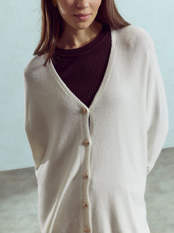 Ζακέτα ασύμμετρη oversized WU7587.5000+4