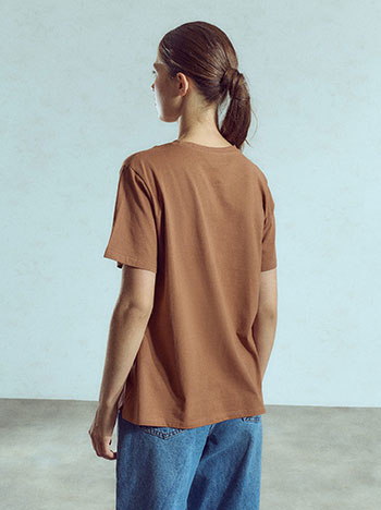 Τ-shirt μονόχρωμο WU7616.4212+4